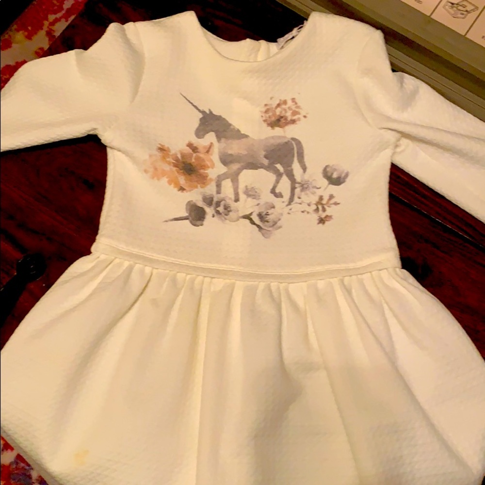 White unicorn dress